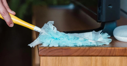 Dusting furniture, removing allergens and pollen