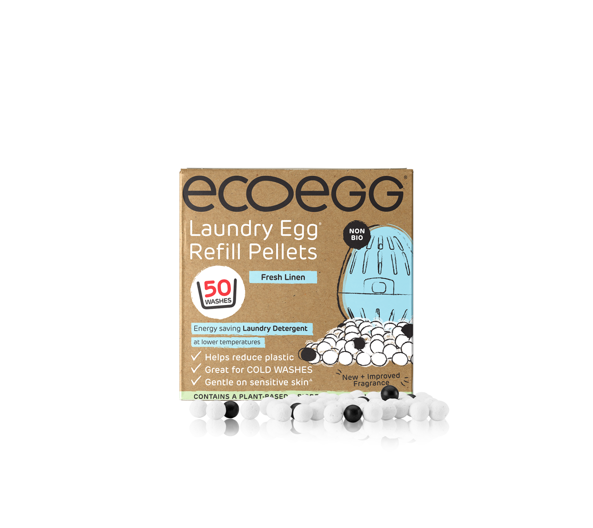 Laundry Egg Everyday + White Washes Pellet Refill Bundle Ecoegg